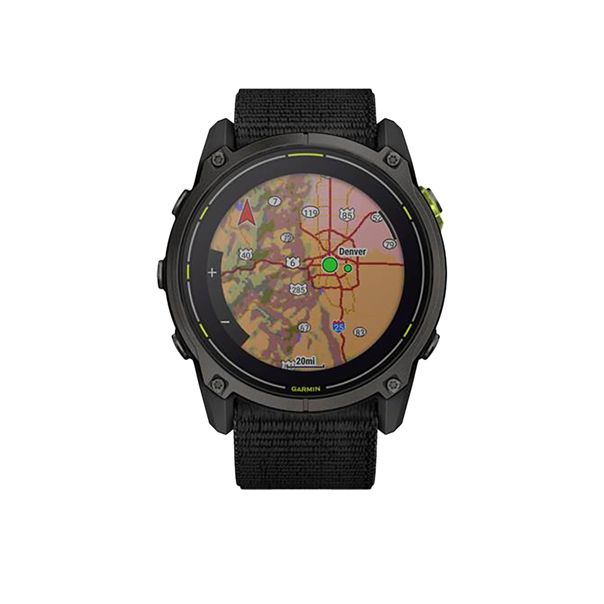 Garmin Enduro 3 — Black — Back View