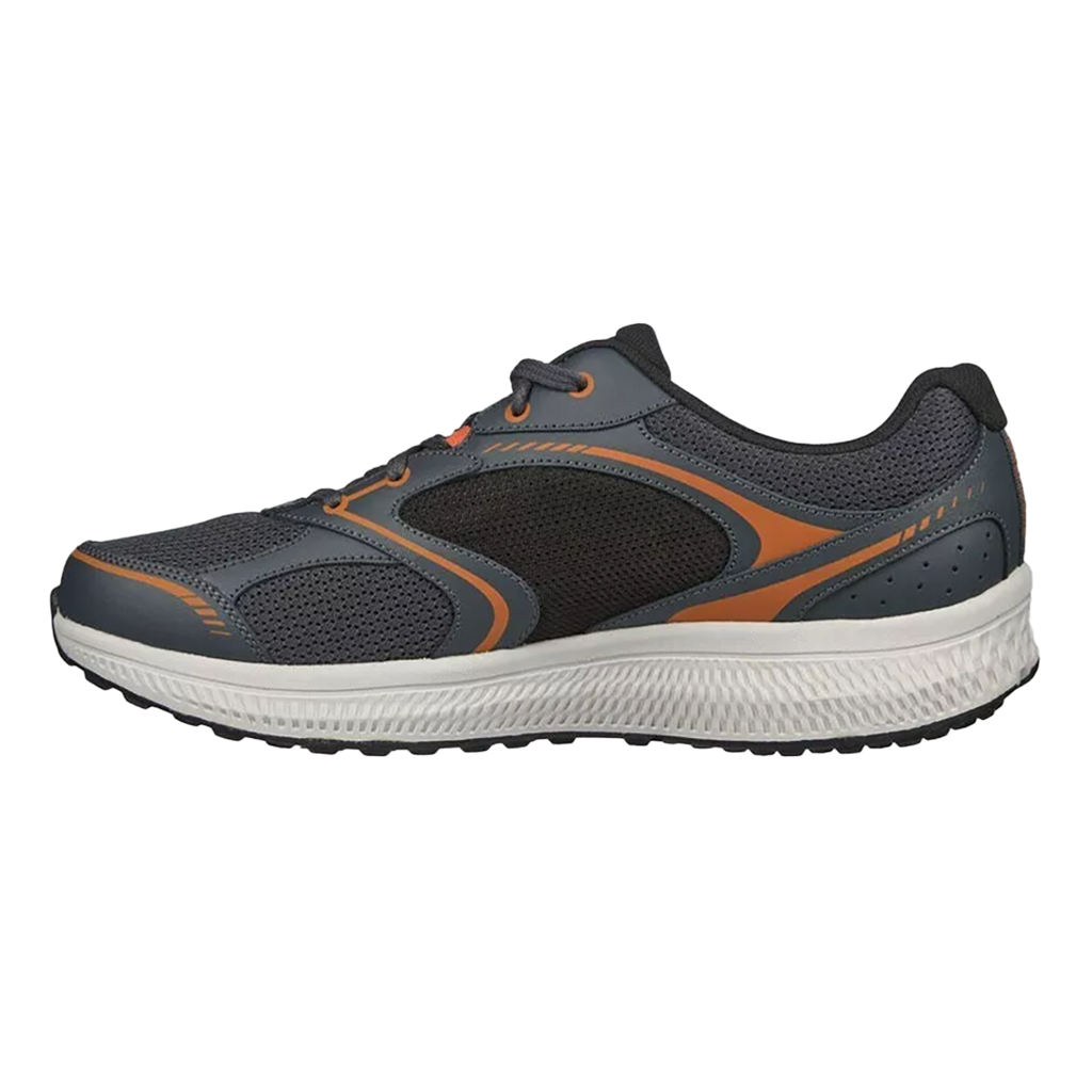 Skechers Go Run Consistent - Specie — Charcoal - Orange — Size D — Width 8.5 — Side View