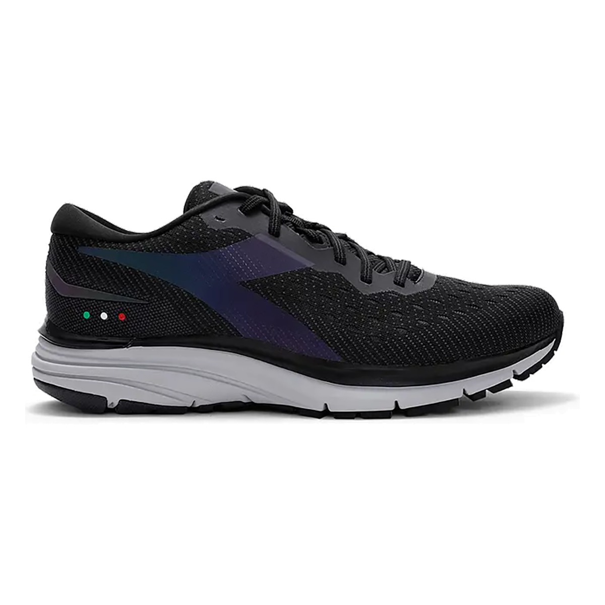 Diadora Mythos Blushield Hip 6 — Black - Nine Iron — Size D — Width 6 — Front View