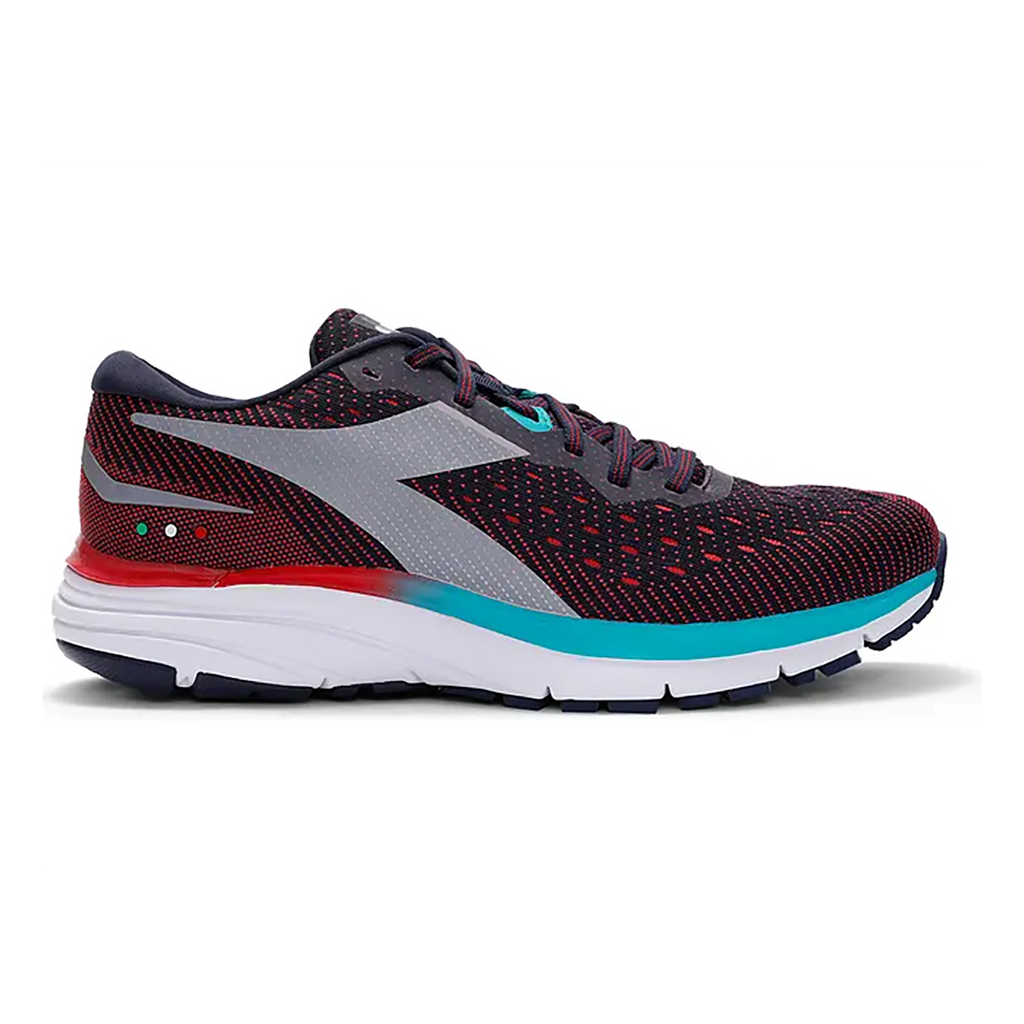 Diadora Mythos Blushield 6 — Alloy - Steel Grey - Black — Size D — Width 6.5 — Front View
