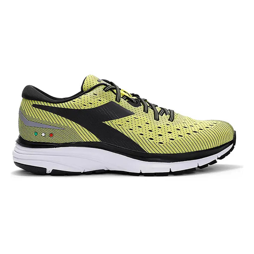 Diadora Mythos Blushield 6 — Alloy - Steel Grey - Black — Size D — Width 6.5 — Top View