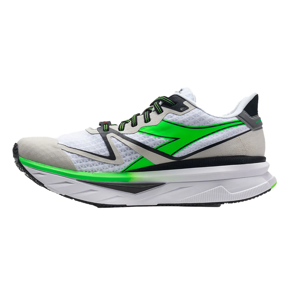 Diadora Atomo V7000 — White - Green Fluo - Black — Size D — Width 10 — Alternate View 8