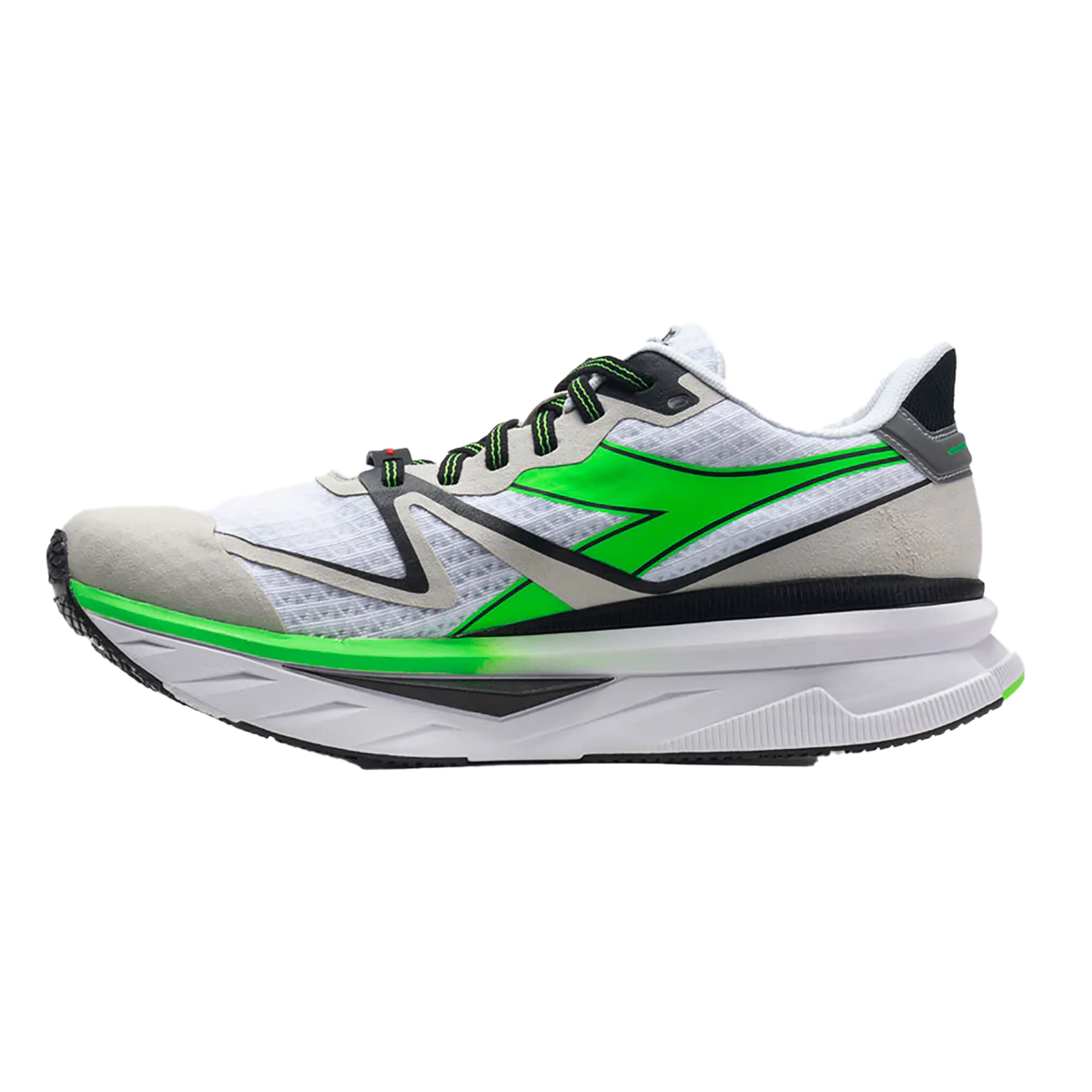 Diadora Atomo V7000 — White - Green Fluo - Black — Size D — Width 10 — Alternate View 8