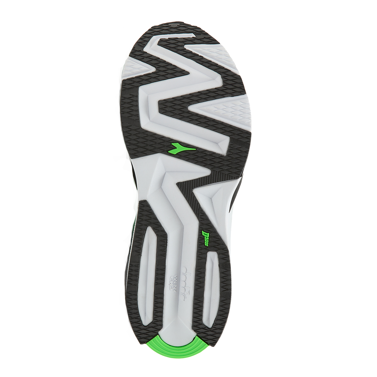 Diadora Atomo V7000 — White - Green Fluo - Black — Size D — Width 10 — Alternate View 10