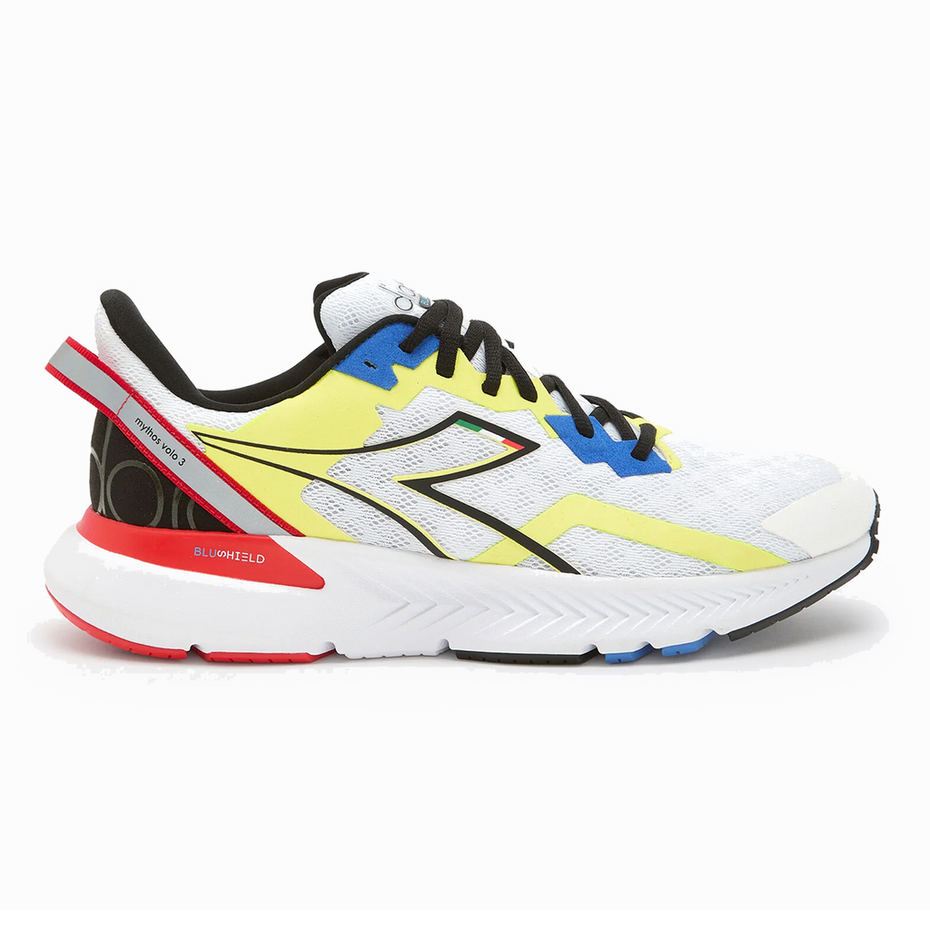 Diadora Mythos Blushield Volo 3 — Green Fluo - White - Black — Size D — Width 10 — Alternate View 11