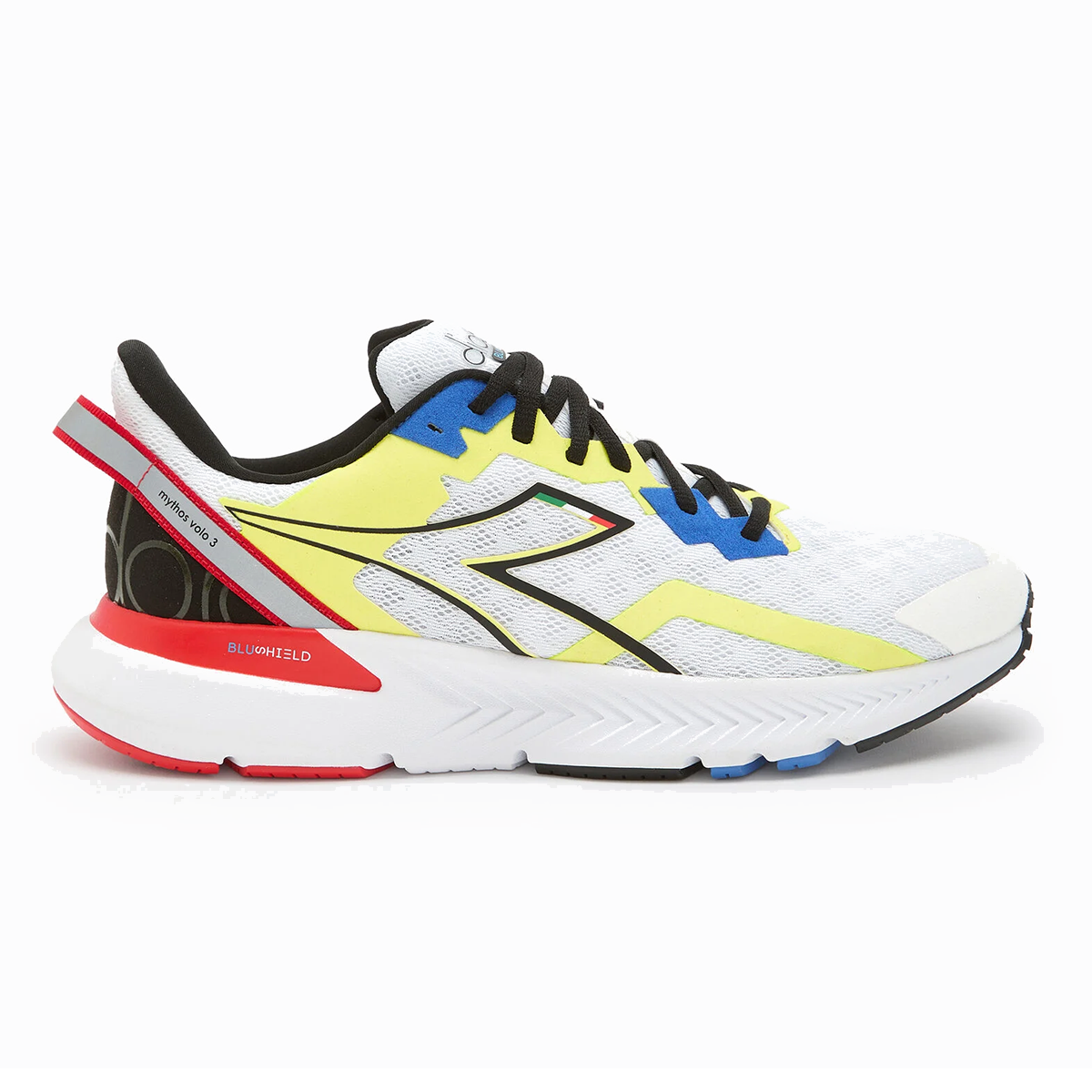Diadora Mythos Blushield Volo 3 — Green Fluo - White - Black — Size D — Width 10 — Alternate View 10