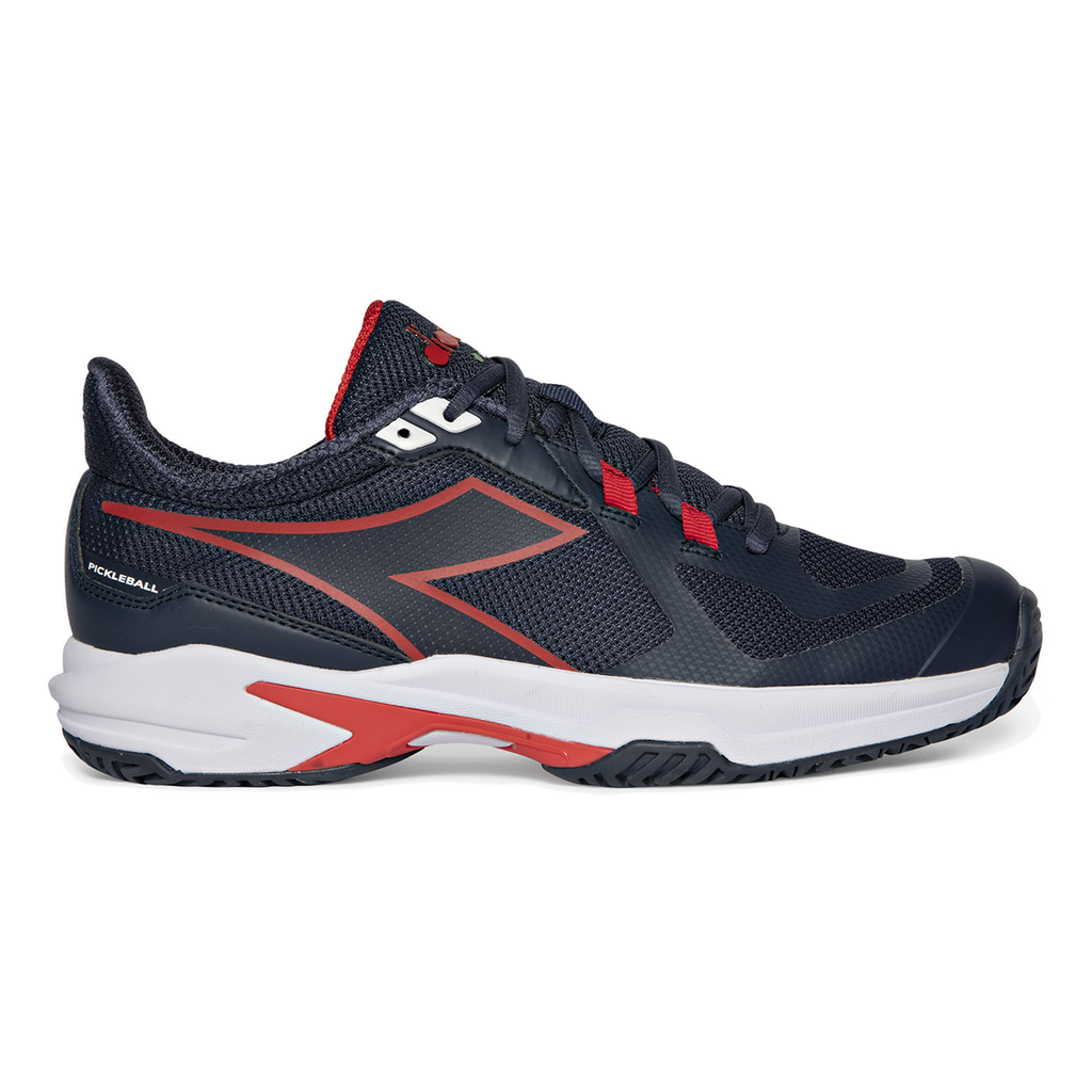 Diadora Trofeo 2 AG Pickleball — Black - Silver - Daiquiri Green — Size D — Width 10 — Front View