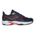 Diadora Trofeo 2 AG Pickleball — Black - Silver - Daiquiri Green — Size D — Width 10 — Front View