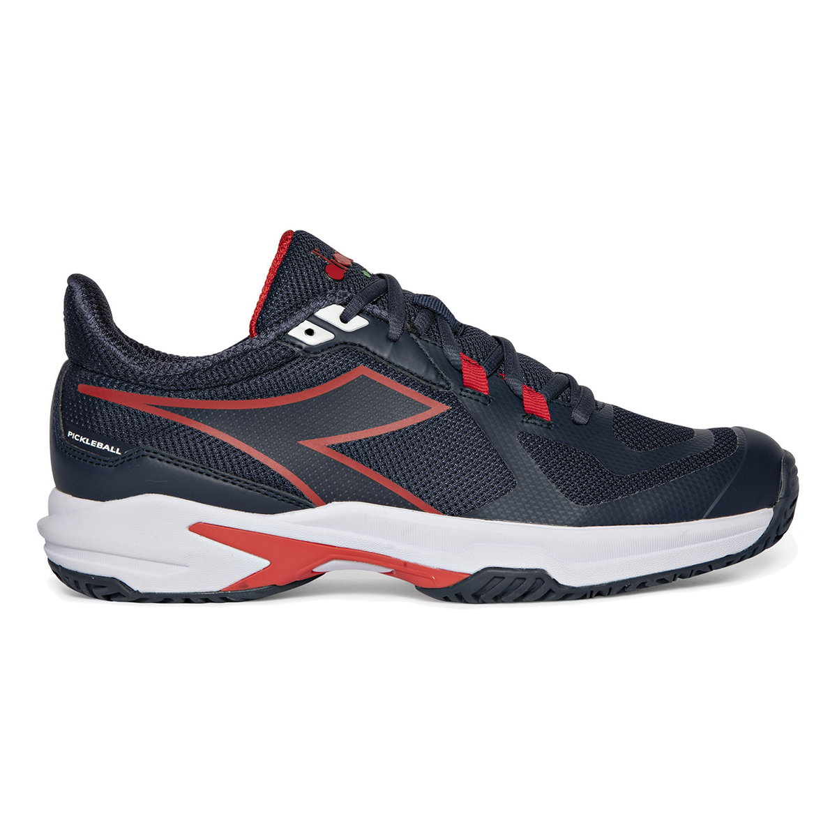 Diadora Trofeo 2 AG Pickleball — Black - Silver - Daiquiri Green — Size D — Width 10 — Front View