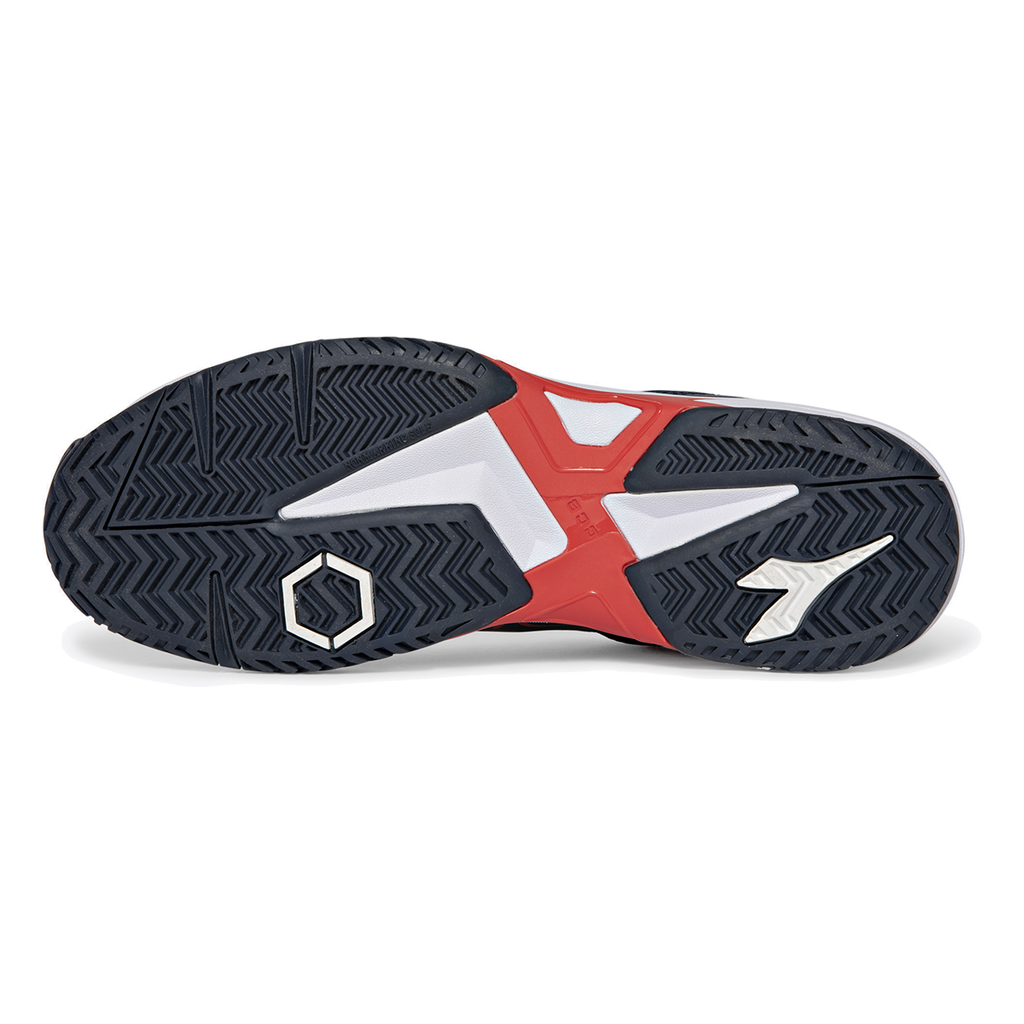 Diadora Trofeo 2 AG Pickleball — Black - Silver - Daiquiri Green — Size D — Width 10 — Side View