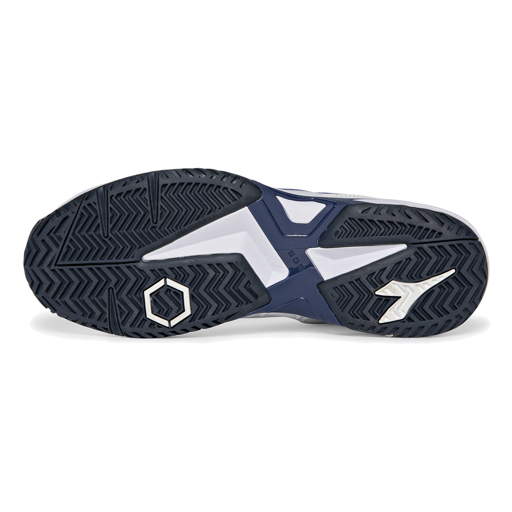 Diadora Trofeo 2 AG Pickleball — Black - Silver - Daiquiri Green — Size D — Width 10 — Detail View