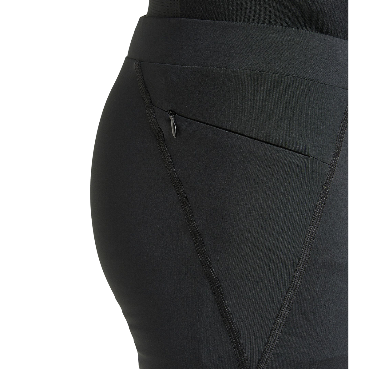 Diadora Short Tight — Black — Size Small — Detail View