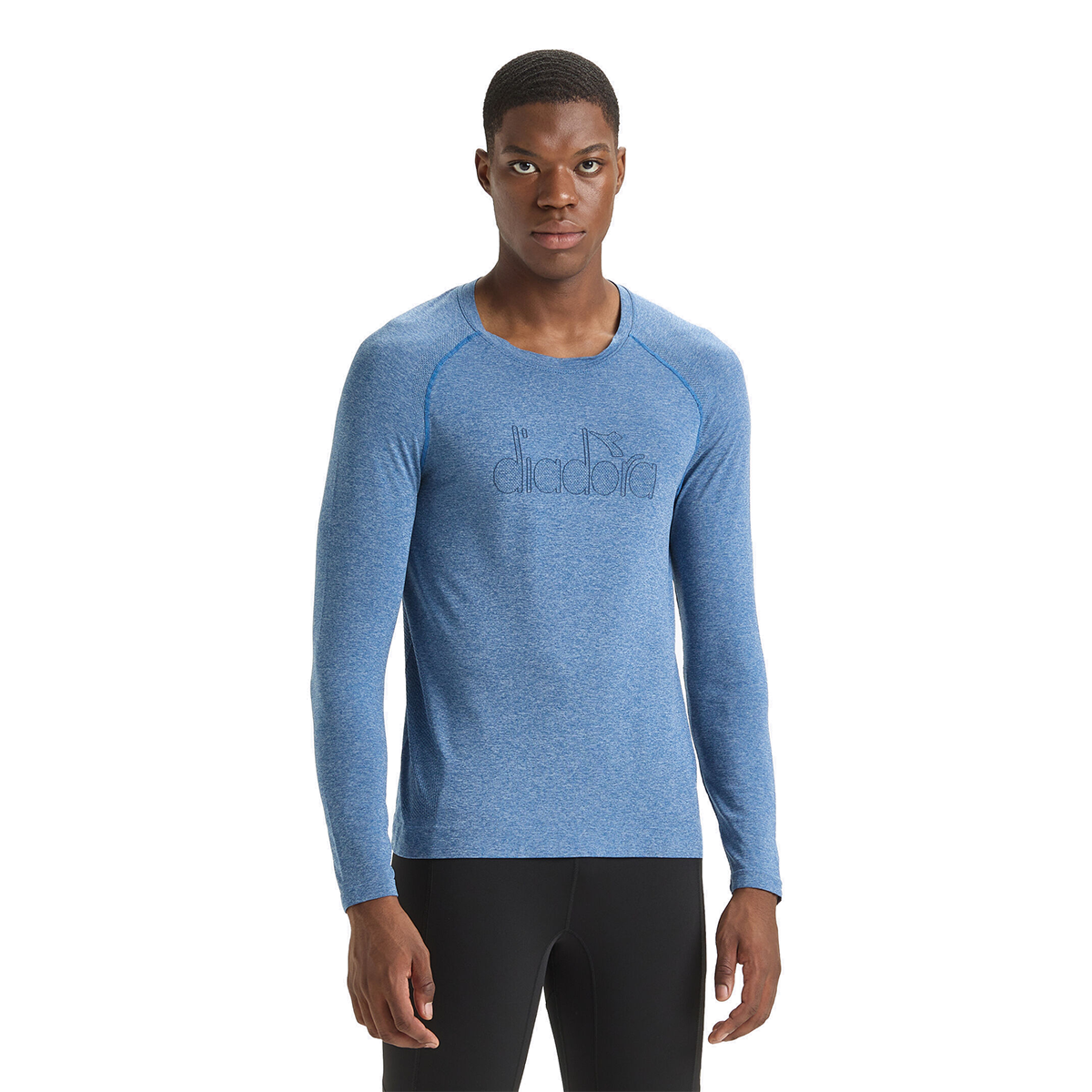 Diadora Skin Friendly Longsleeve — Black — Size Small — Side View