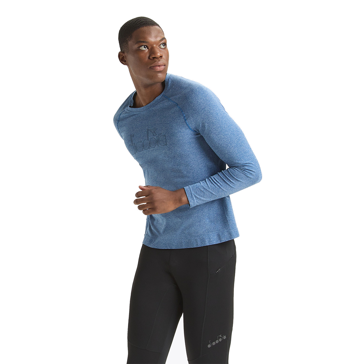 Diadora Skin Friendly Longsleeve — Black — Size Small — Back View