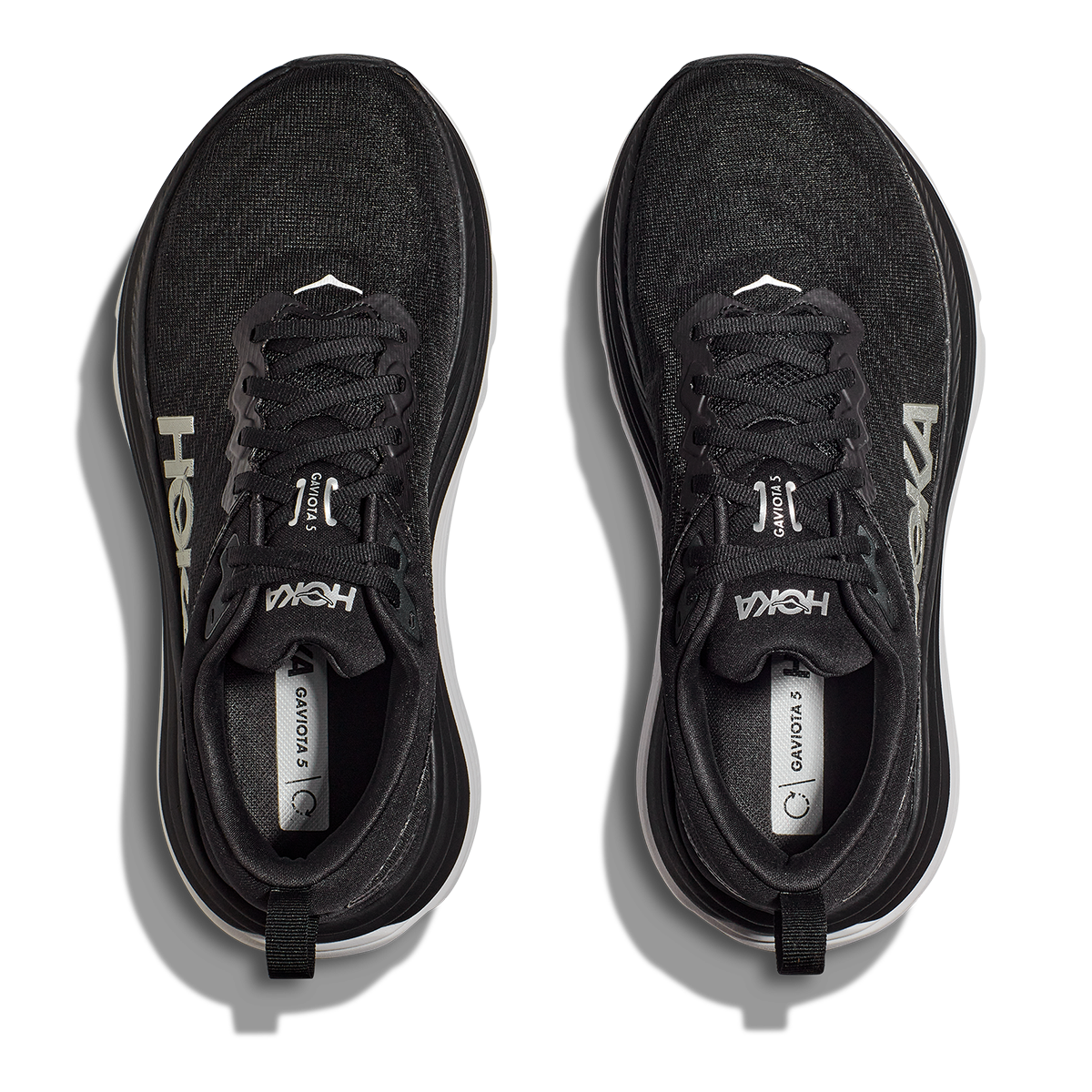 Hoka Gaviota 5 — Black - White — Size D — Width 14 — Alternate View 7