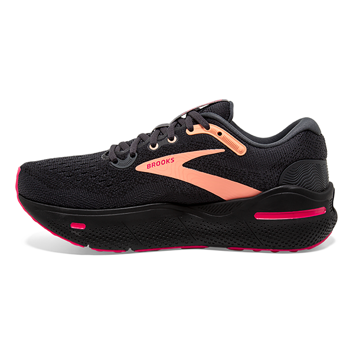 Brooks Ghost Max — Black - Black - Ebony — Size 2E — Width 7.5 — Alternate View 10
