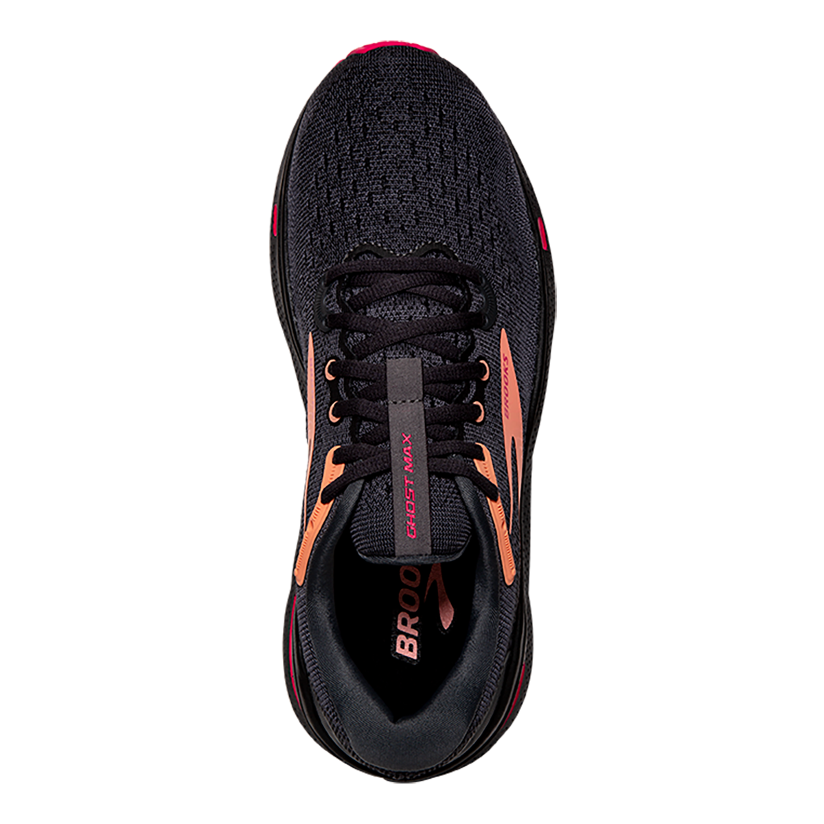 Brooks Ghost Max — Black - Black - Ebony — Size 2E — Width 7.5 — Alternate View 11