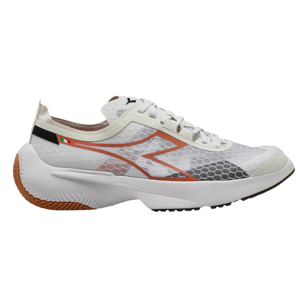 Diadora Equipe Corsa — Black - White - Saffron — Size D — Width 8 — Back View