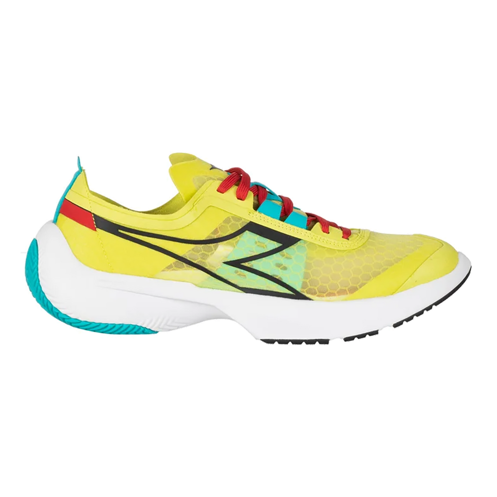 Diadora Equipe Corsa — Black - White - Saffron — Size D — Width 8 — Top View