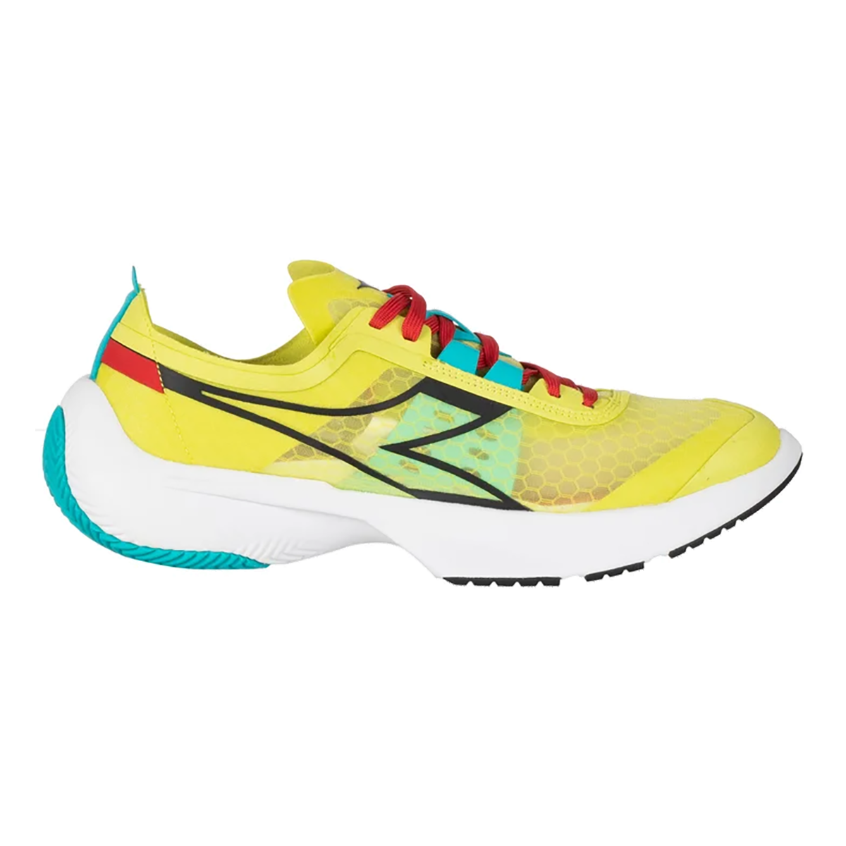 Diadora Equipe Corsa — Black - White - Saffron — Size D — Width 8 — Top View