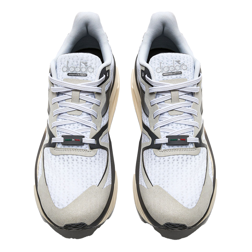 Diadora Atomo V7000 — White - Green Fluo - Black — Size D — Width 10 — Alternate View 12