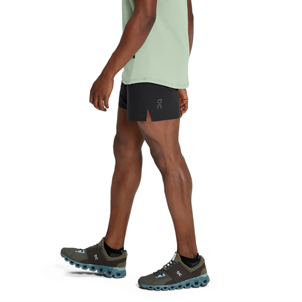 On Essential Shorts — Taiga — Size Medium — Side View