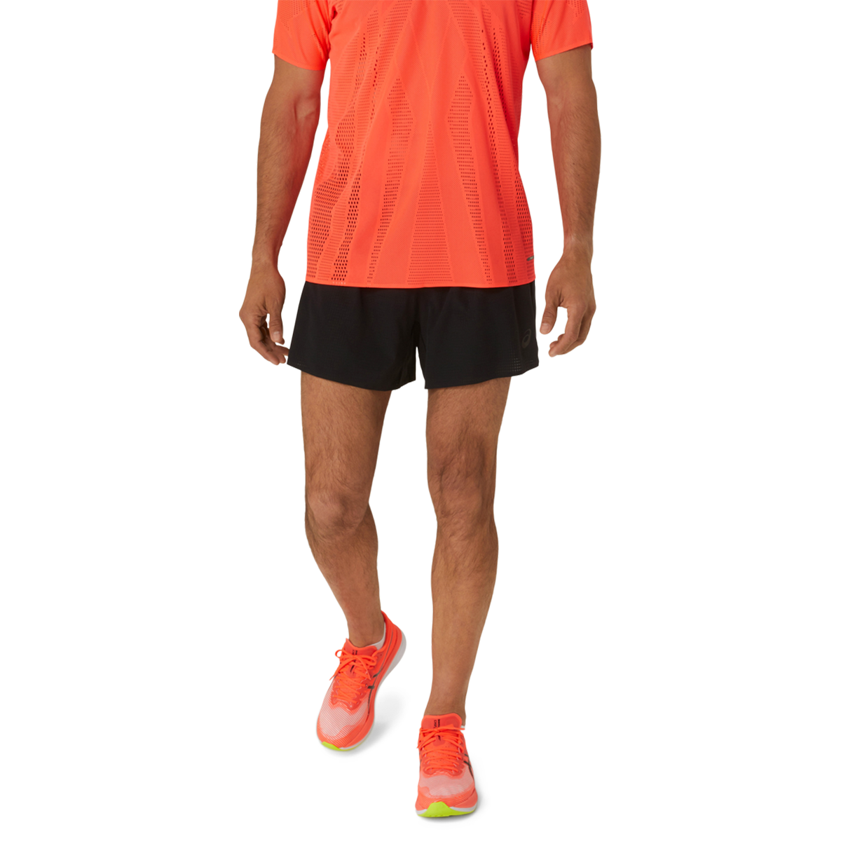 Asics Metarun 5" Short — Performance Black — Size Small — Side View