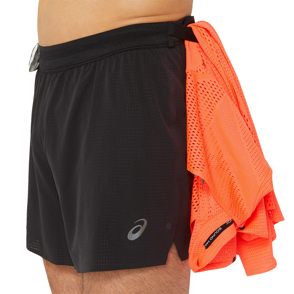 Asics Metarun 5" Short — Performance Black — Size Small — Detail View