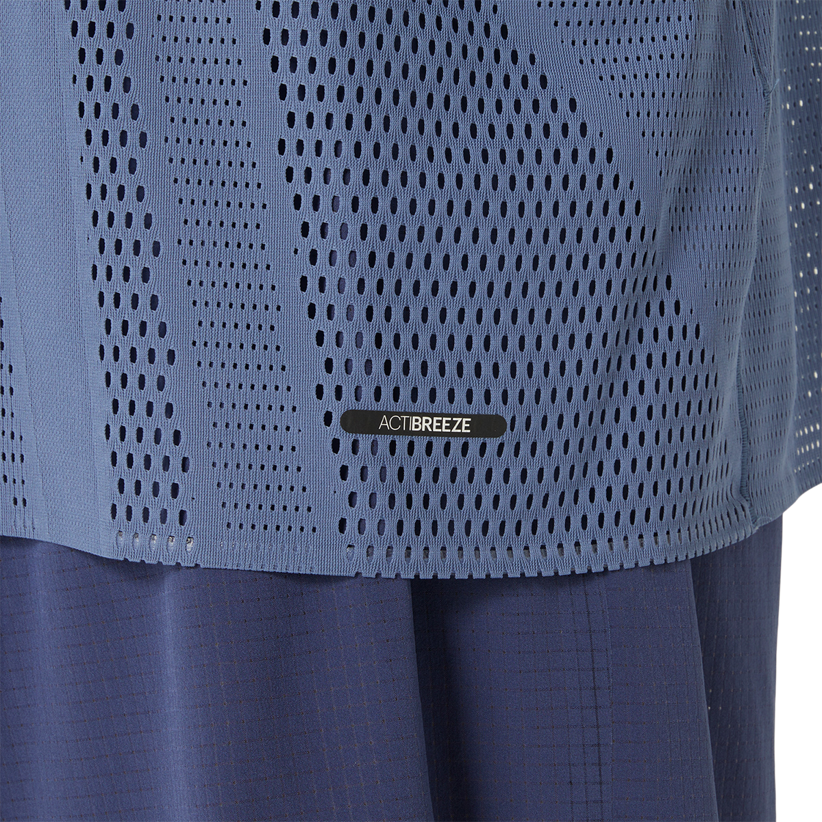 Asics Metarun Shortsleeve Tee — Denim Blue — Size Small — Alternate View 8
