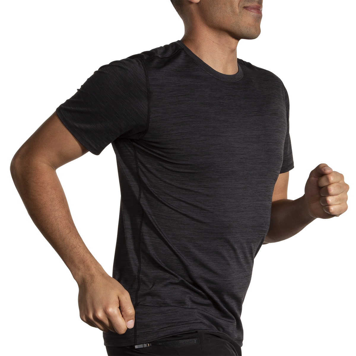 Brooks Luxe Shortsleeve — Heather Cosmic Crisp — Size XSmall — Alternate View 16