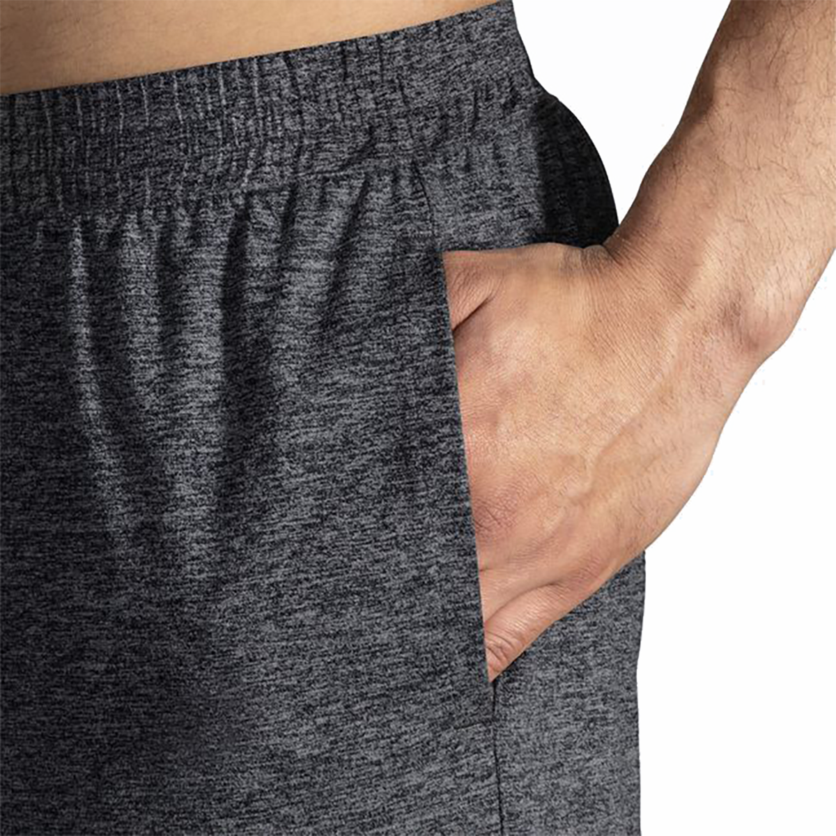 Brooks Luxe Jogger — Heather Black — Size Small — Top View