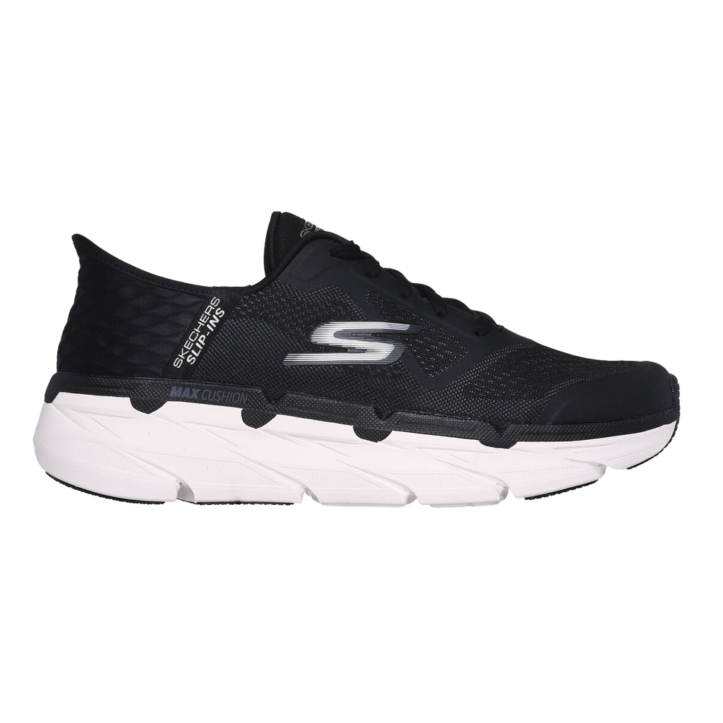 Max  Cushioning Premier ASCE — Black - White — Size D — Width 8 — Front View