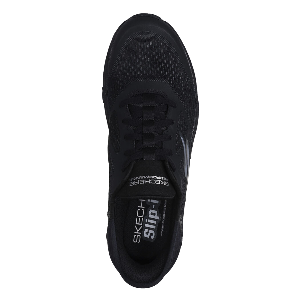 Max  Cushioning Premier ASCE — Black - White — Size D — Width 8 — Back View