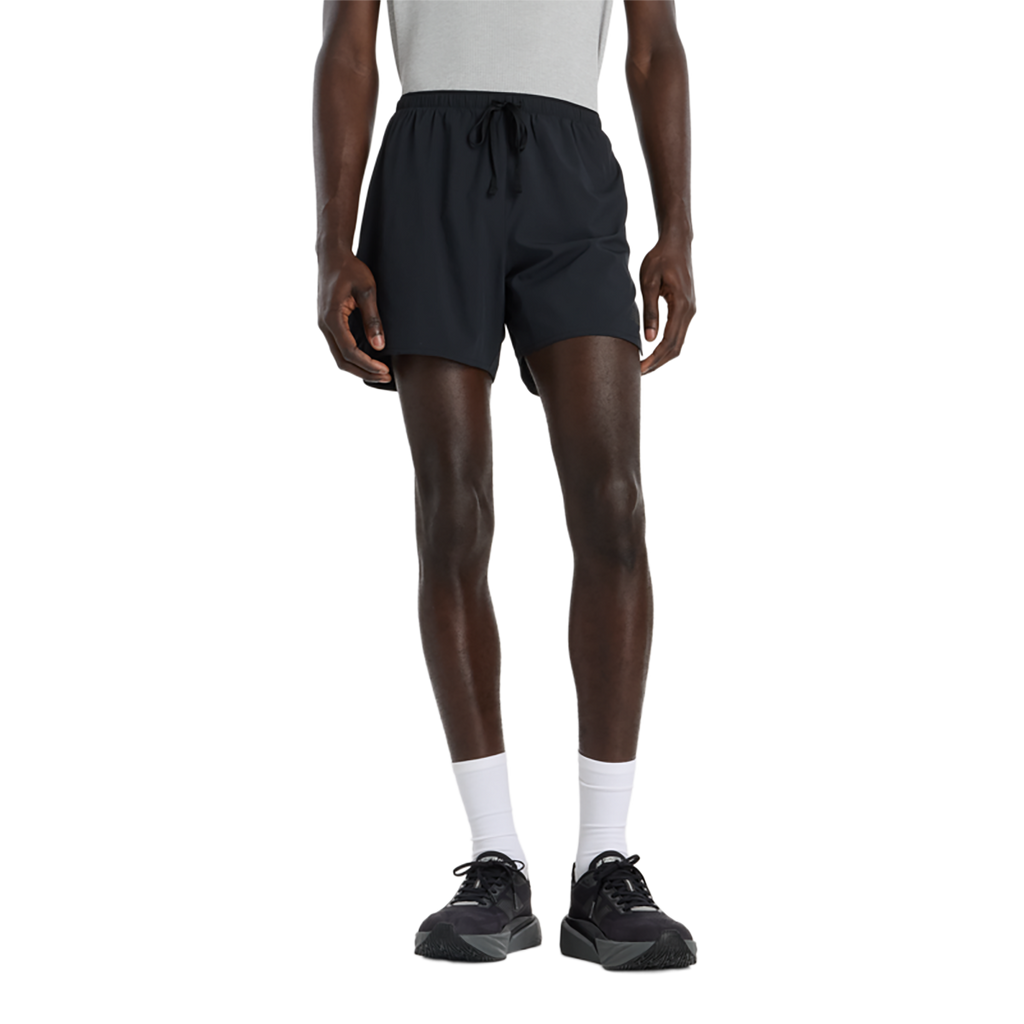New Balance RC Essential Short 5 — Black — Size Small — Lifestyle View