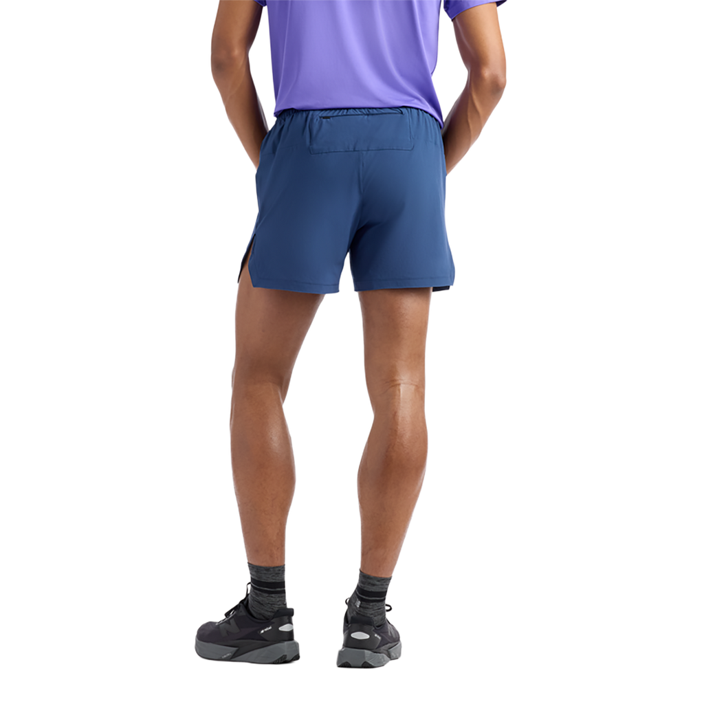 New Balance RC Essential Short 5 — Black — Size Small — Side View