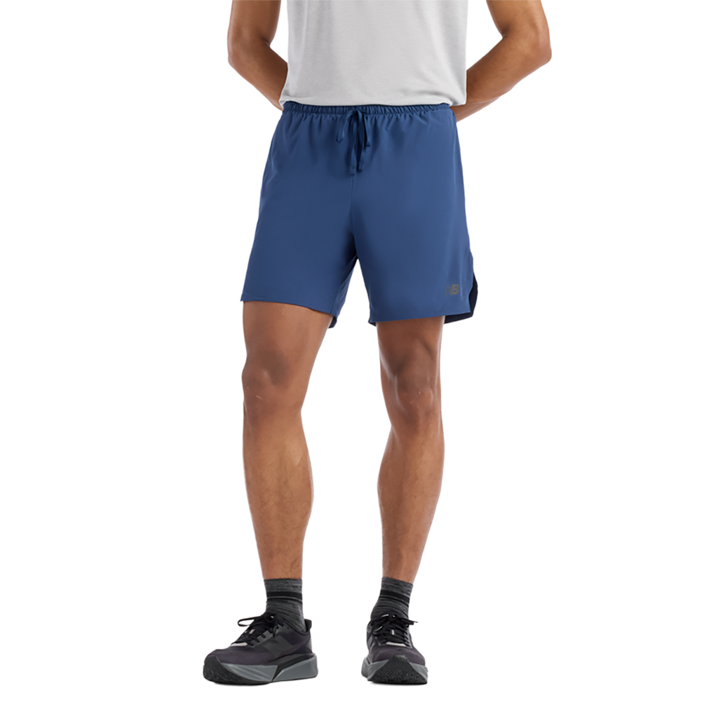New Balance RC Essential Short 7 — Nb Navy — Size Small — Front View