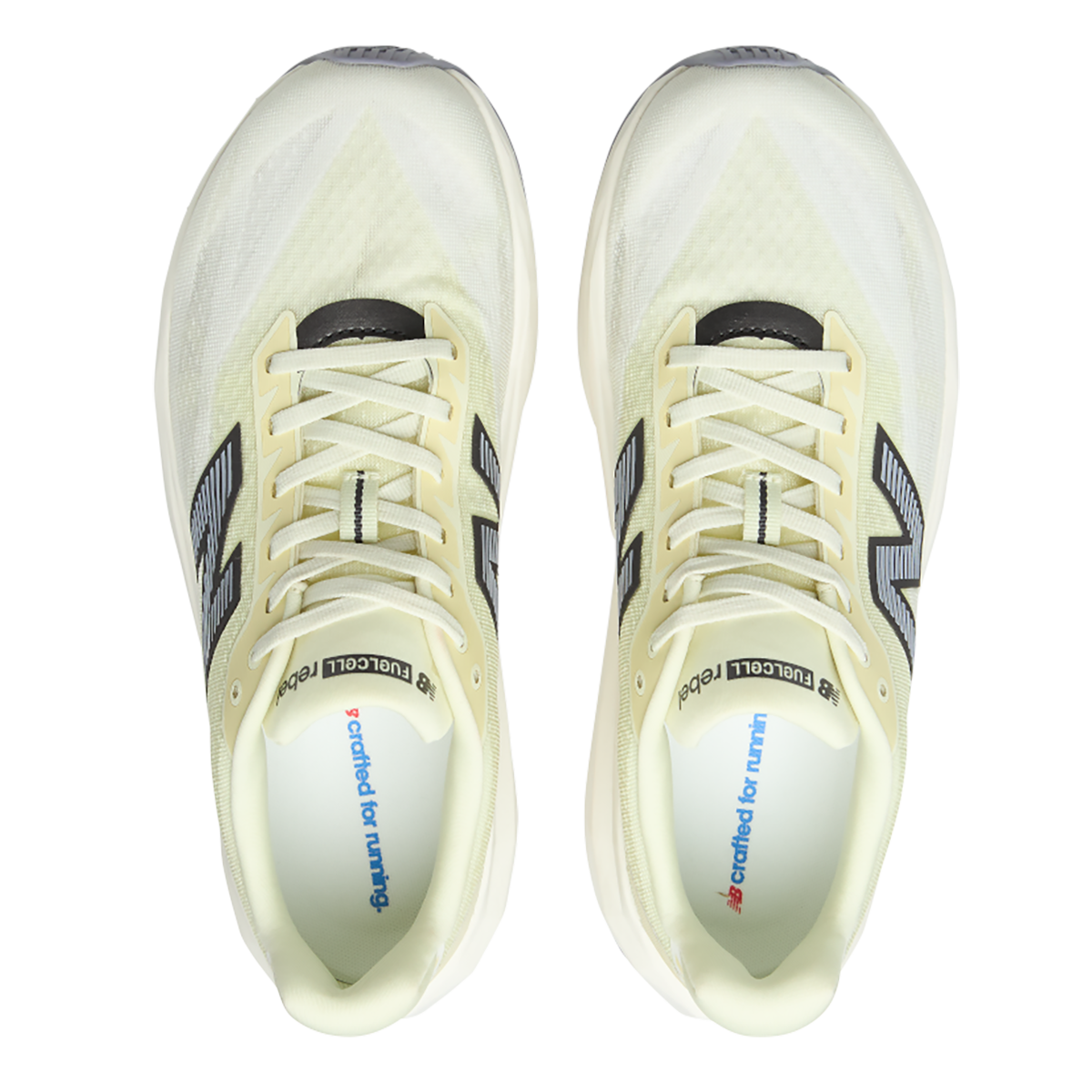 New Balance FuelCell Rebel v5 — Pistachio Butter — Size D — Width 7 — Back View