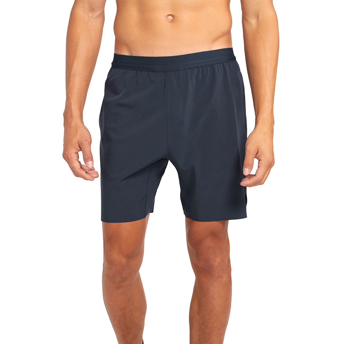 Alwrld ALRN 7" Hi Viz Short — Midnight Navy — Size Small — Front View