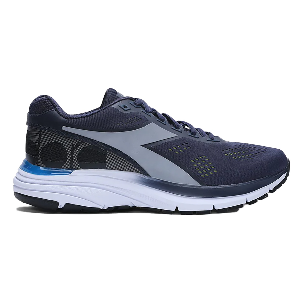 Diadora Mythos Blushield 5 — Corsair - Silver DD — Size D — Width 8.5 — Front View