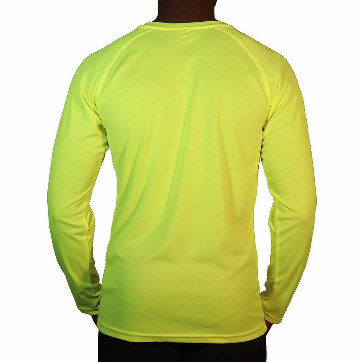 More Mile Lumino Long Sleeve Mens Running Top - Yellow