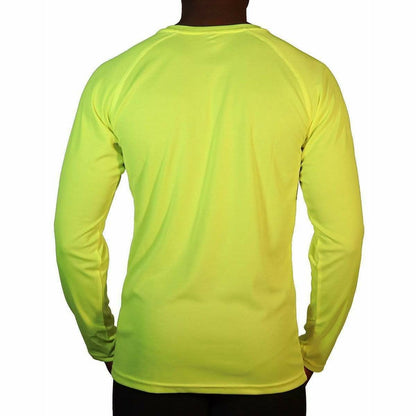 More Mile Lumino Long Sleeve Mens Running Top - Yellow