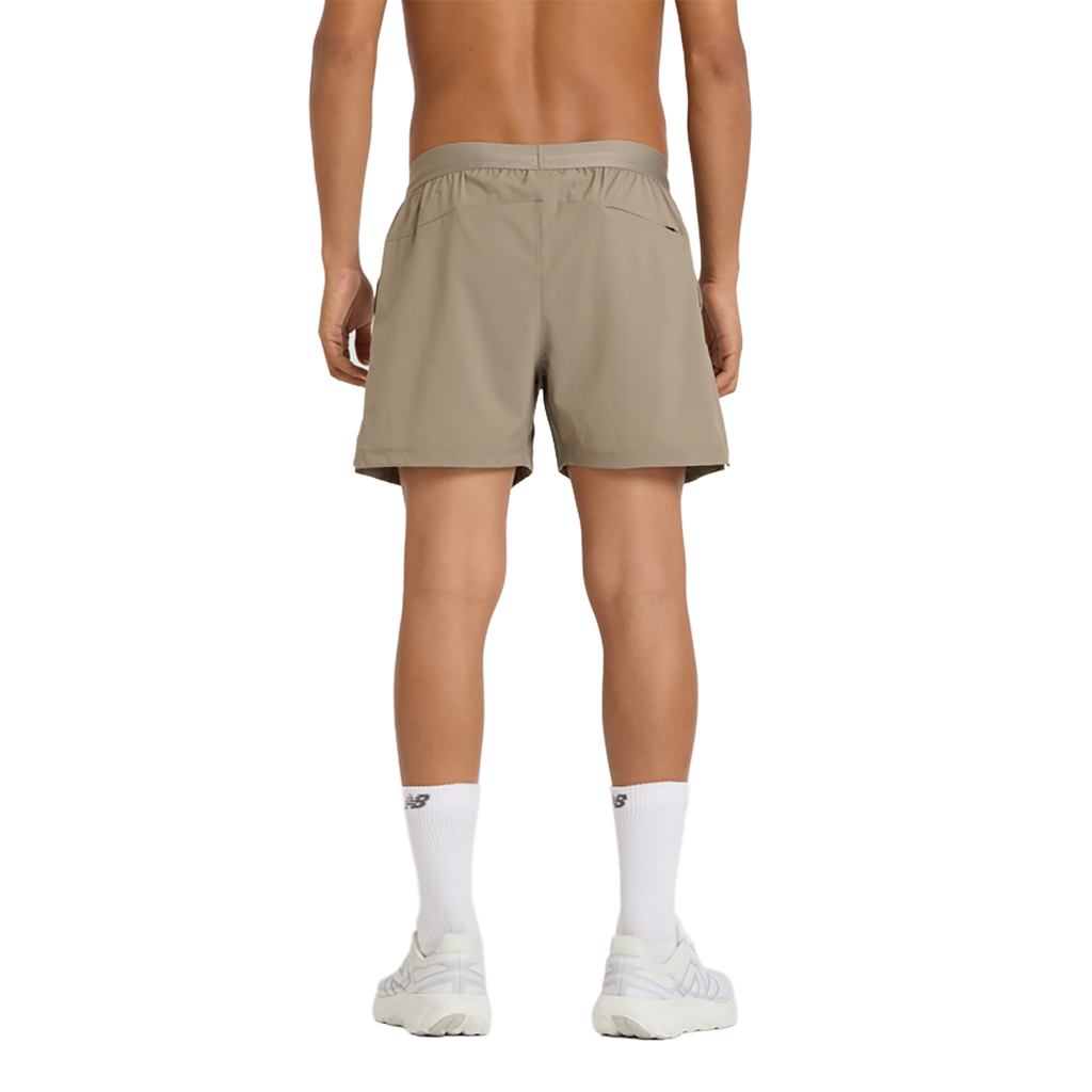 New Balance AC Lined Short 5 — Brown — Size Large — Back View