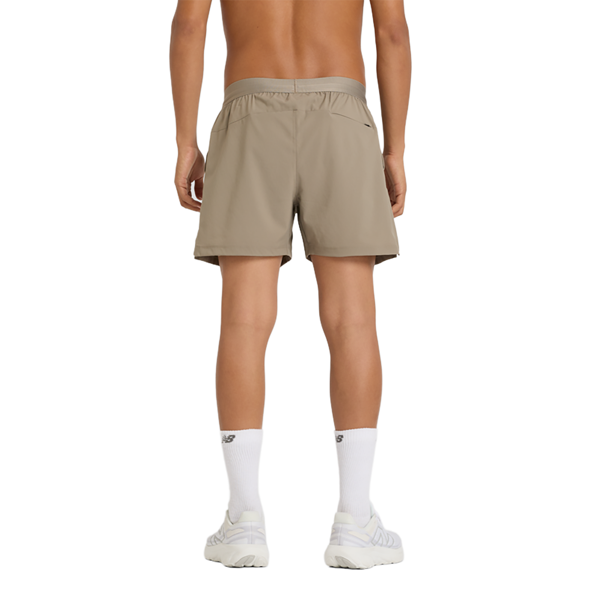 New Balance AC Lined Short 5 — Brown — Size Large — Back View