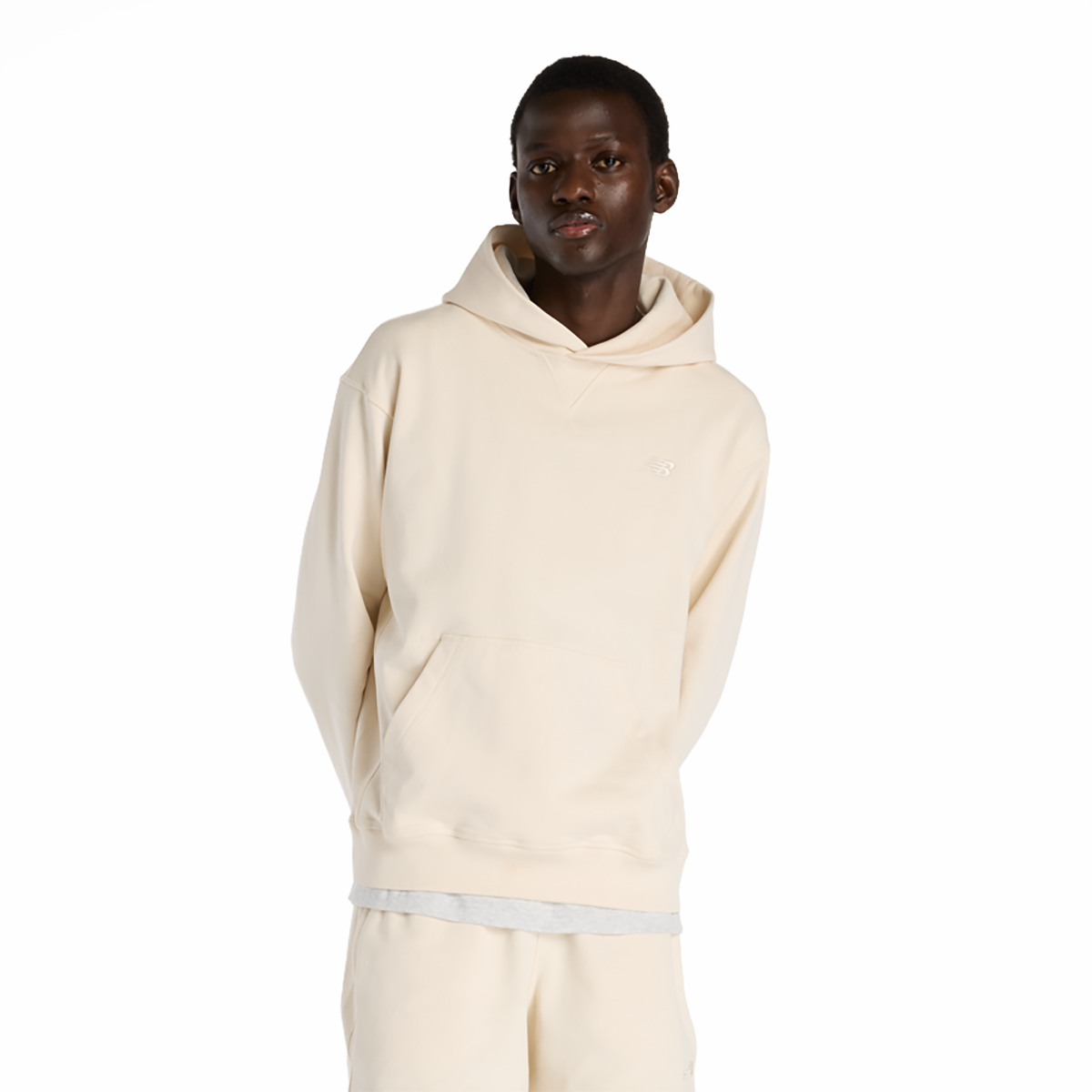 New Balance Athletics French Terry Hoodie — Permafrost — Size Large — Back View