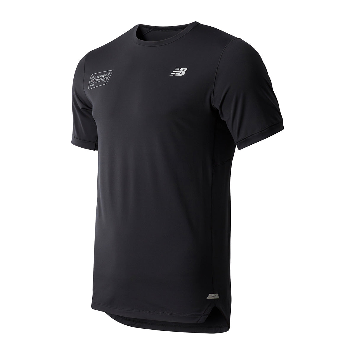New Balance Seasonless Shortsleeve — Black — Size Small — Front View