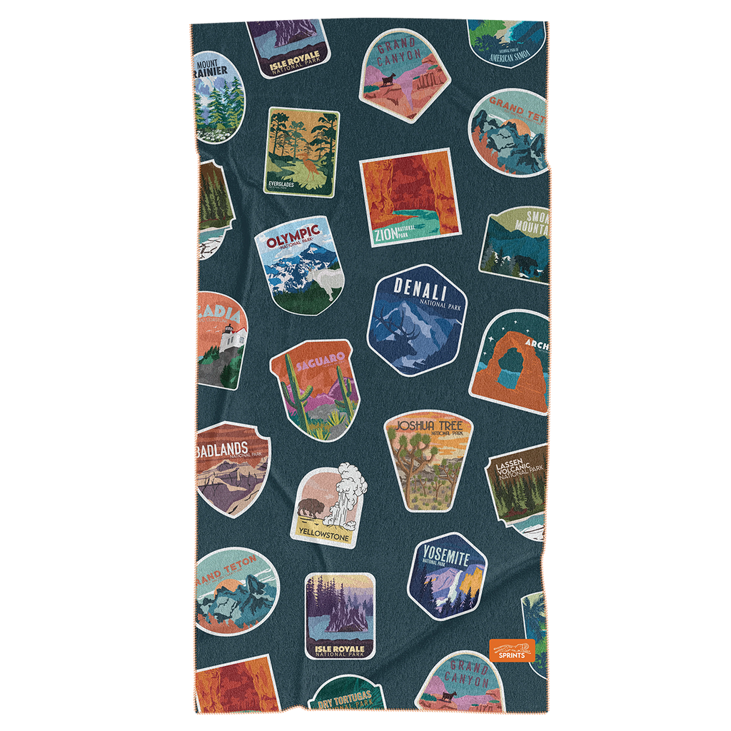 Sprints Car Seat Cover Towels — National Parks — Front View