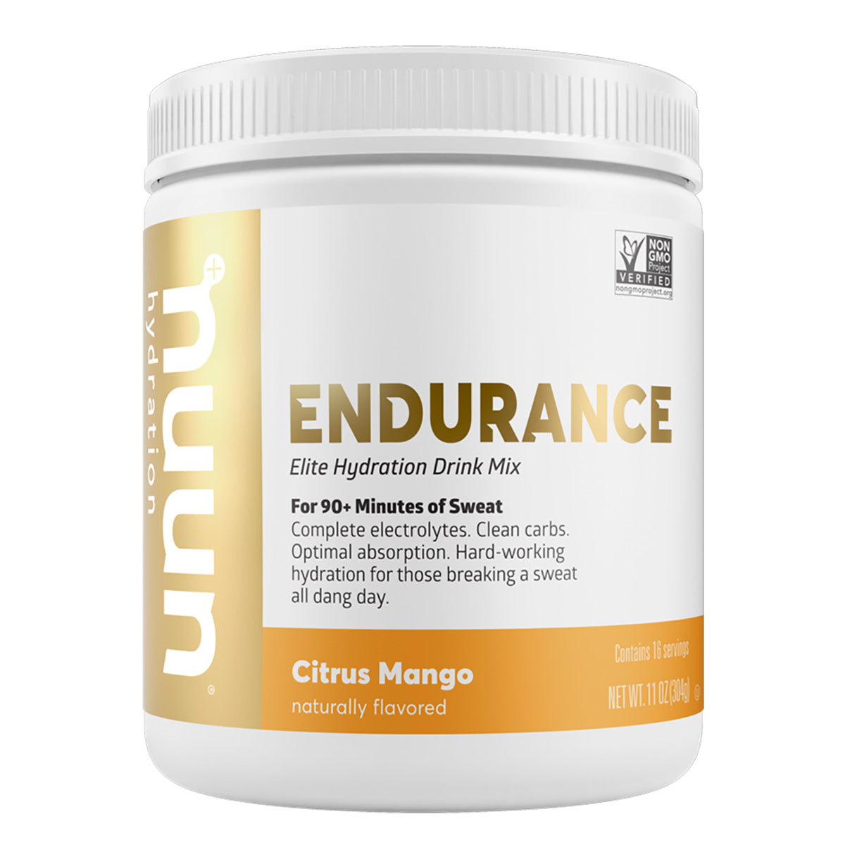 Nuun Endurance Canister — Mango — Size Canister — Front View