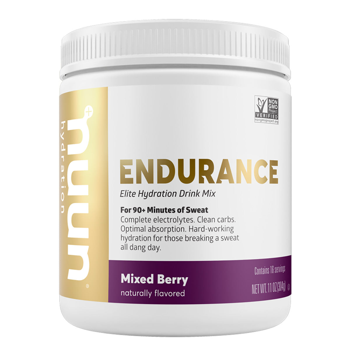 Nuun Endurance Canister — Mango — Size Canister — Back View