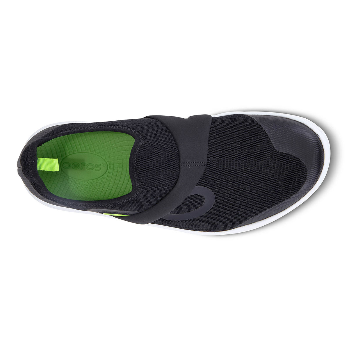 Oofos OOmg Low — White - Black — Size D — Width 8 — Alternate View 7