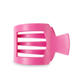 Teleties Flat Square Hair Clip — Paradise Pink — Size Large — Front View